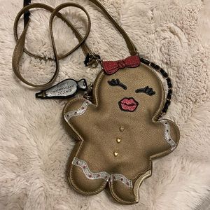 Betsy Johnson gingerbread girl cookie purse